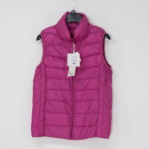 Uniqlo Ultra Light Down Vest – Magenta Pink XS, NWT